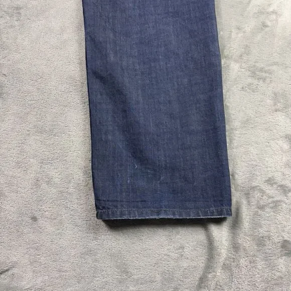 LRG Lifted Research Group Mens 42X32 Denim Blue Jeans Embroidered Cross